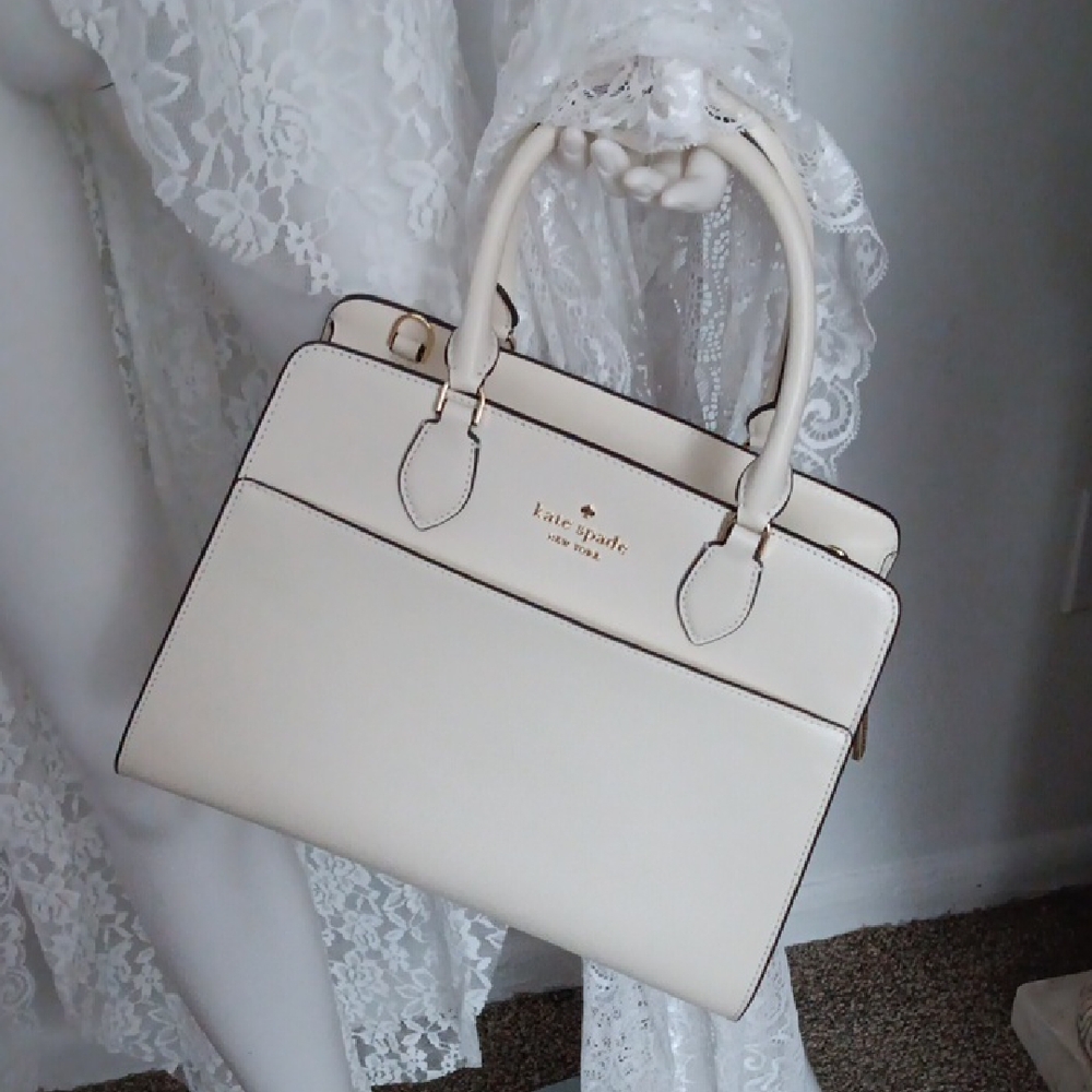 NWT Kate Spade Elegant Ivory Satchel